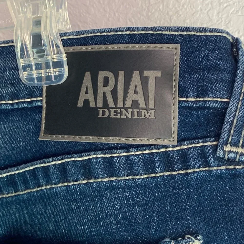 ARIAT Straight Fit Straight Leg M5 Size 34 X 30 Mens Denim Jeans - Loop Lock - Picture 9 of 16